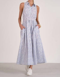 Elan - Collared Acent Maxi Dress