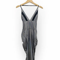 Jessica Angel - Deep-v Strappy Cold Back Metallic Mermaid Prom Dress