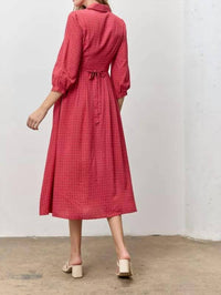 Polagram Harlem Midi Dress in red - women's dress - view 4