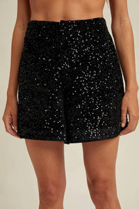 Wishlist - All-over Sequin Mini Shorts