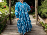 Umgee - Tiered Floral Print Dress