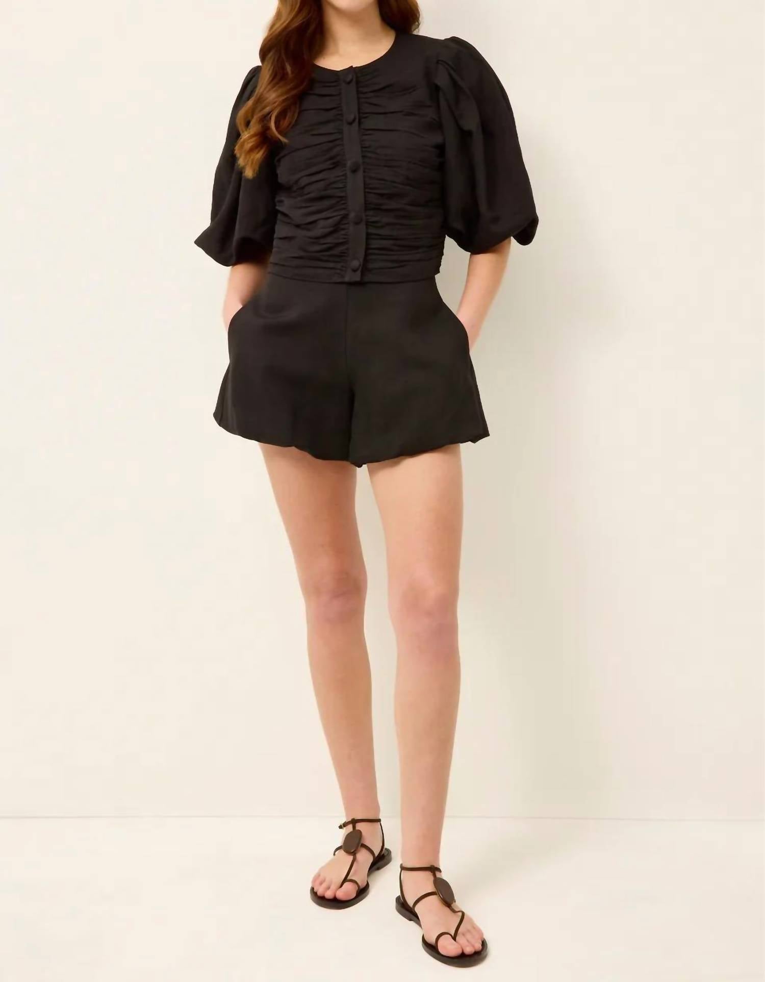 Marie Oliver - Rowan Button Front Top