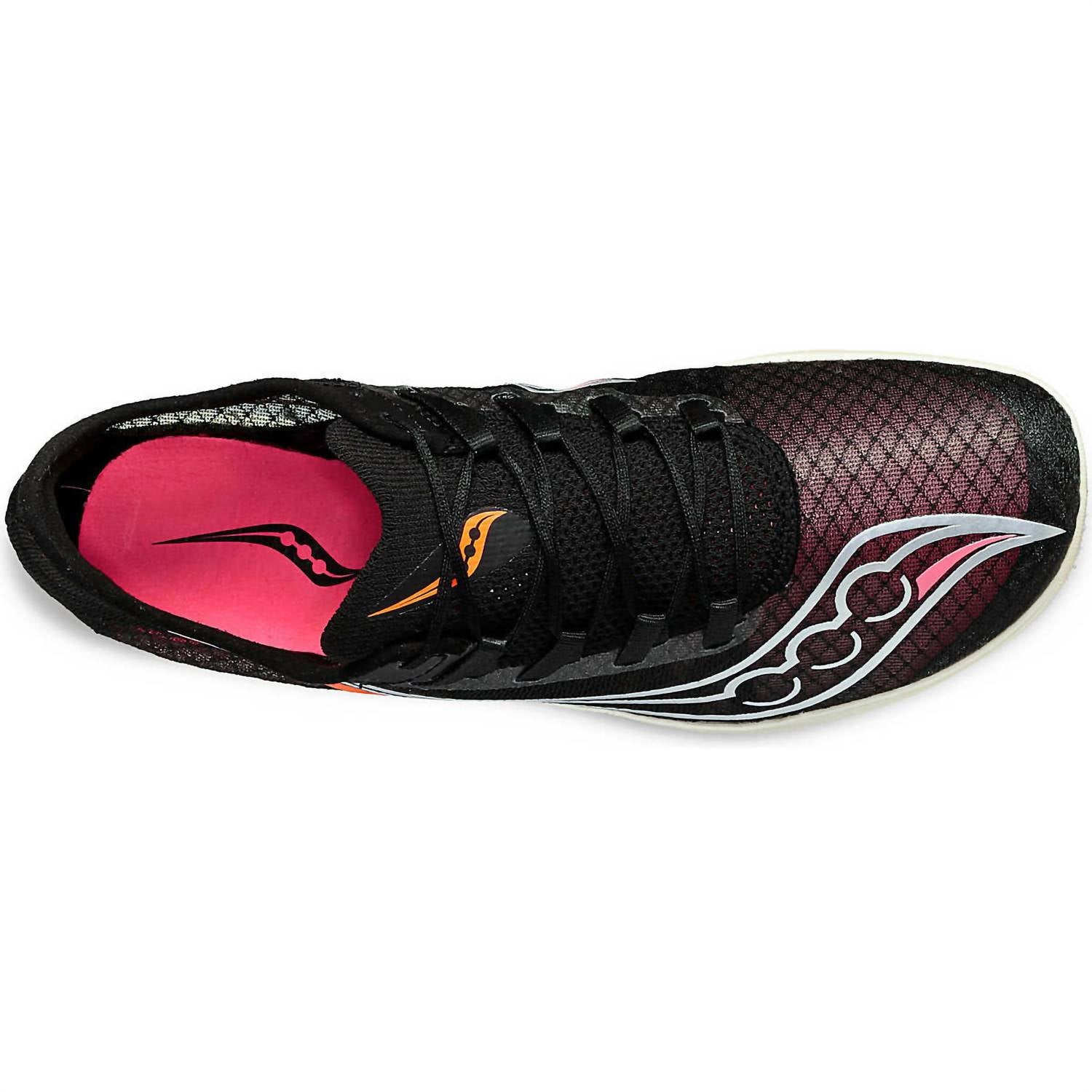SAUCONY Men's Terminal Vt Spike Shoes in black vizi - men's shoe - view 4