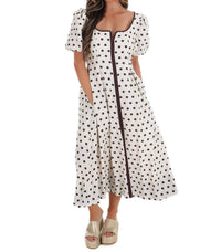 Entro - Sweet Like Summer Polka Dot Midi Dress