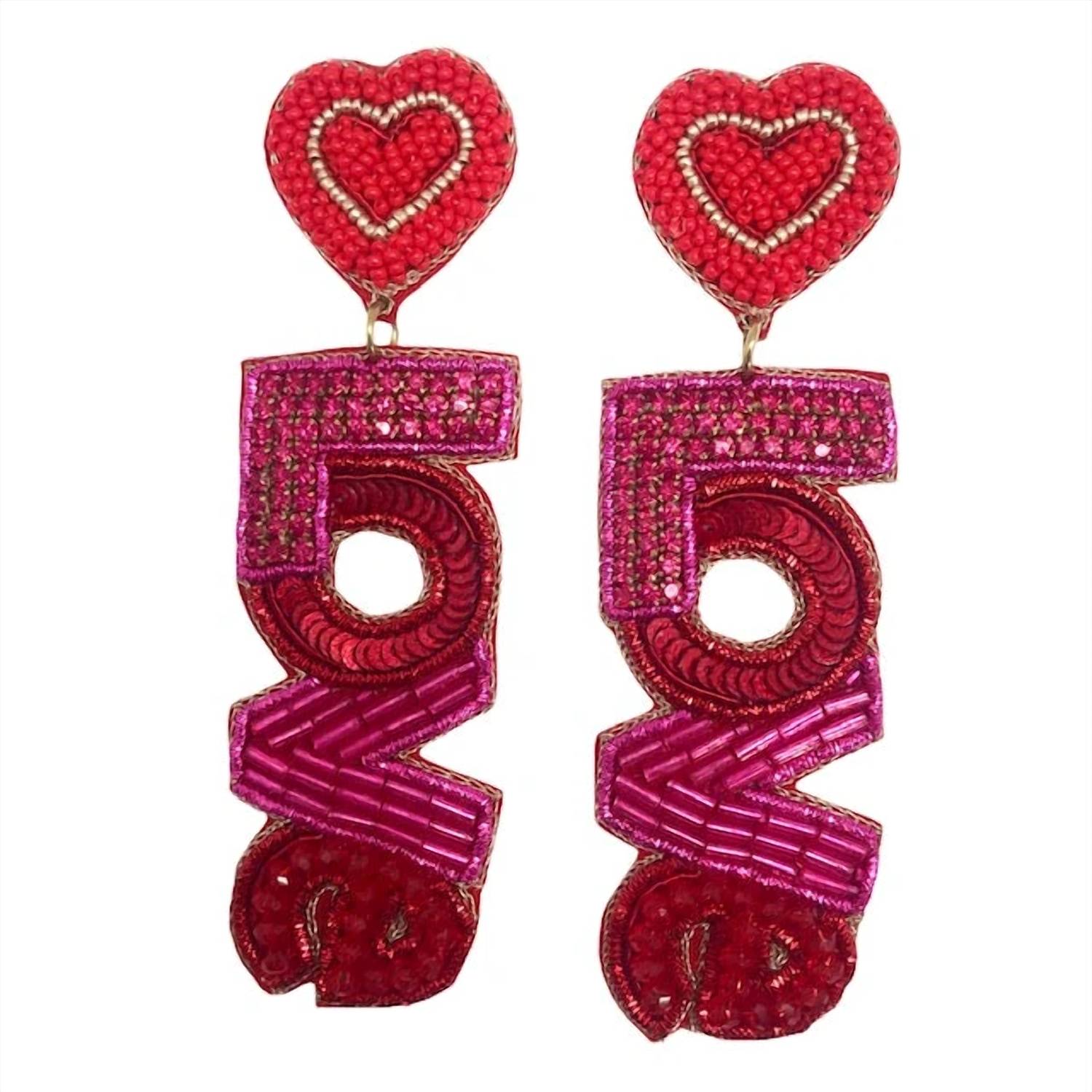 Allie Beads - Love Earrings
