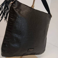 Jimmy Choo - Women's Croc-embossed Leather Soft Hobo Bag