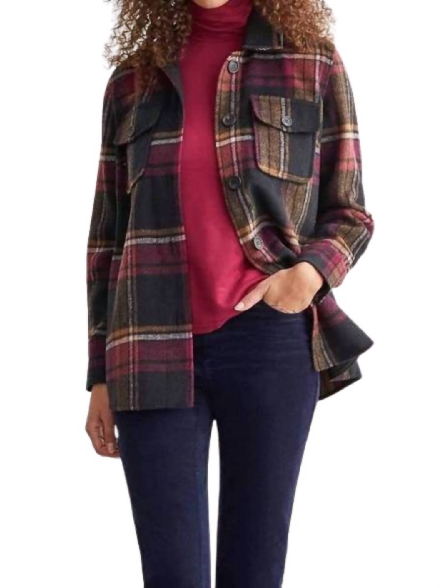 Tribal - Mid Length Plaid Shacket
