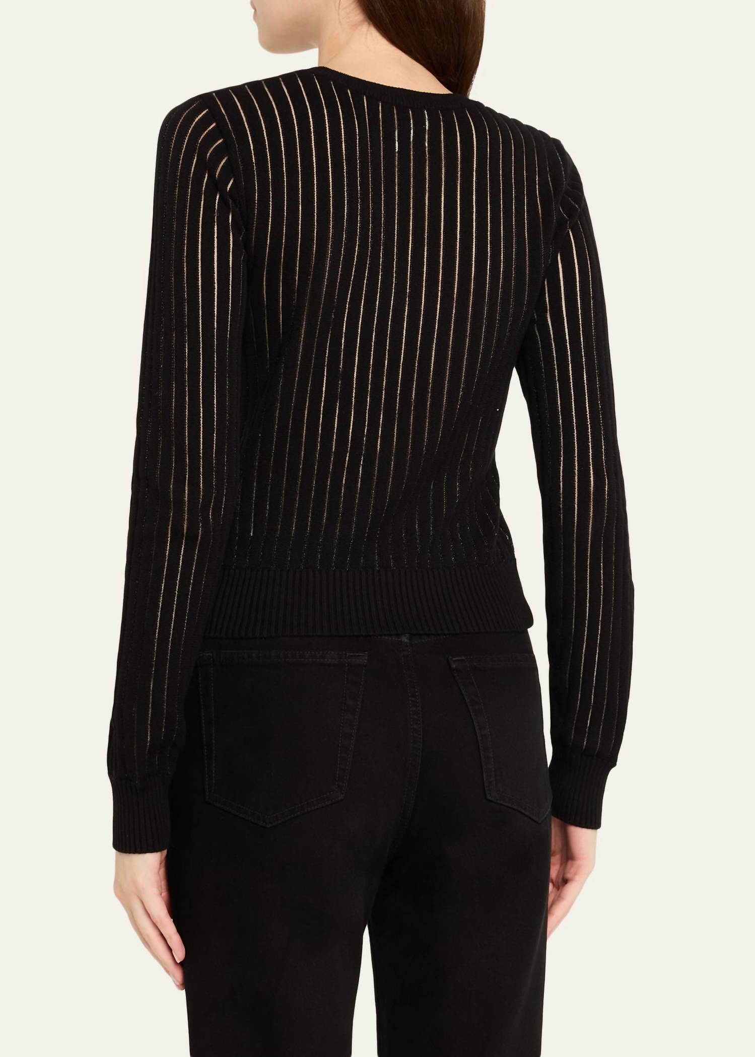 Frame - Sheer Stripe Sweater