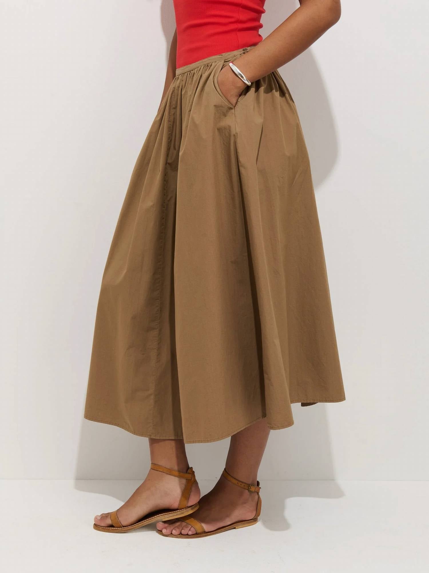 Alex Mill - Charlie Superfine Poplin Skirt