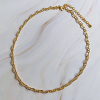 Ellison+Young Women's Equestrian Horse Bit Anchor Link Necklace in gold - women's jewelry