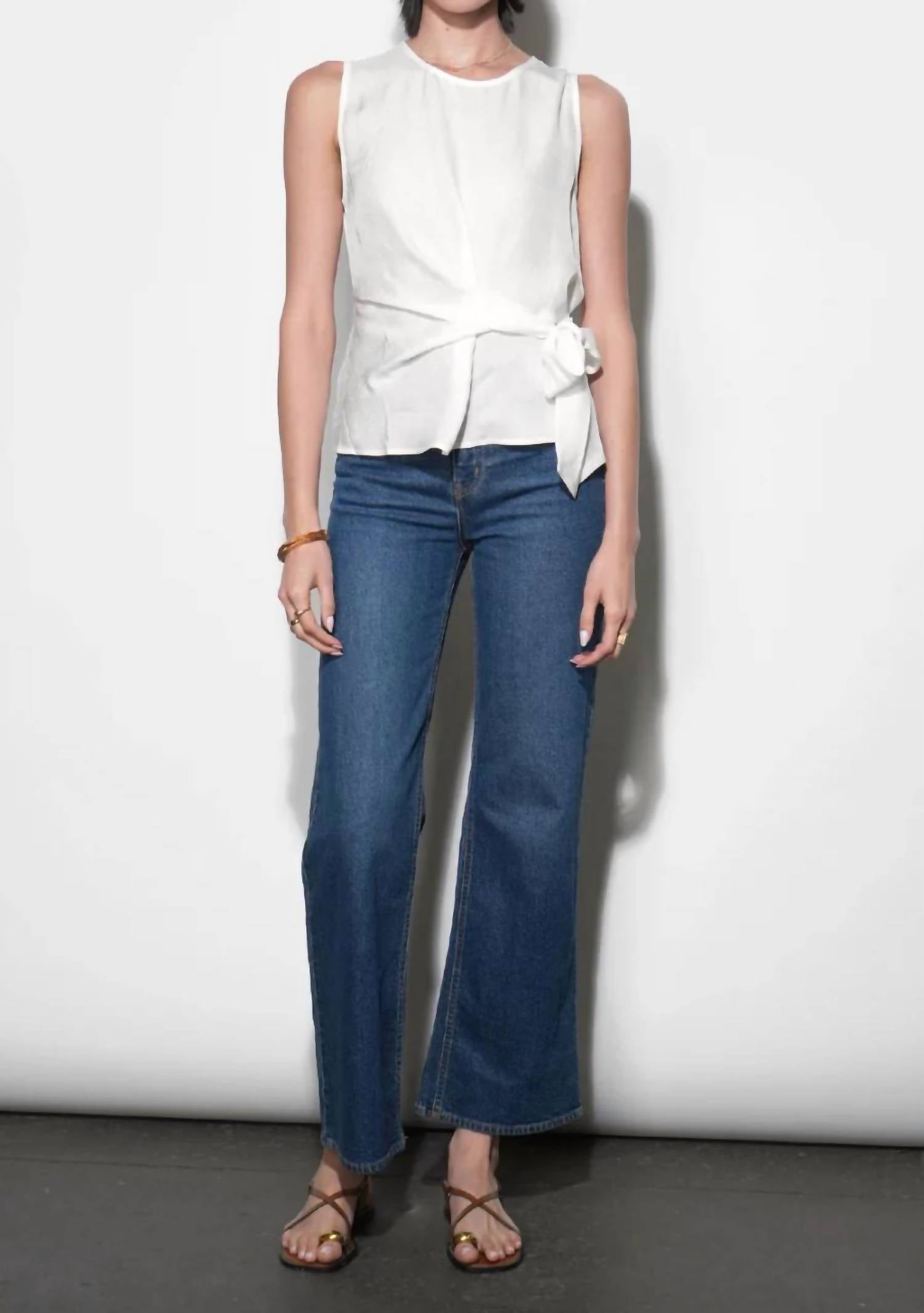 Greylin - Lola Sleeveless Side Tie Blouse