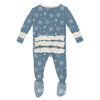 Kickee - Kids' Ruffle Footie with Snaps