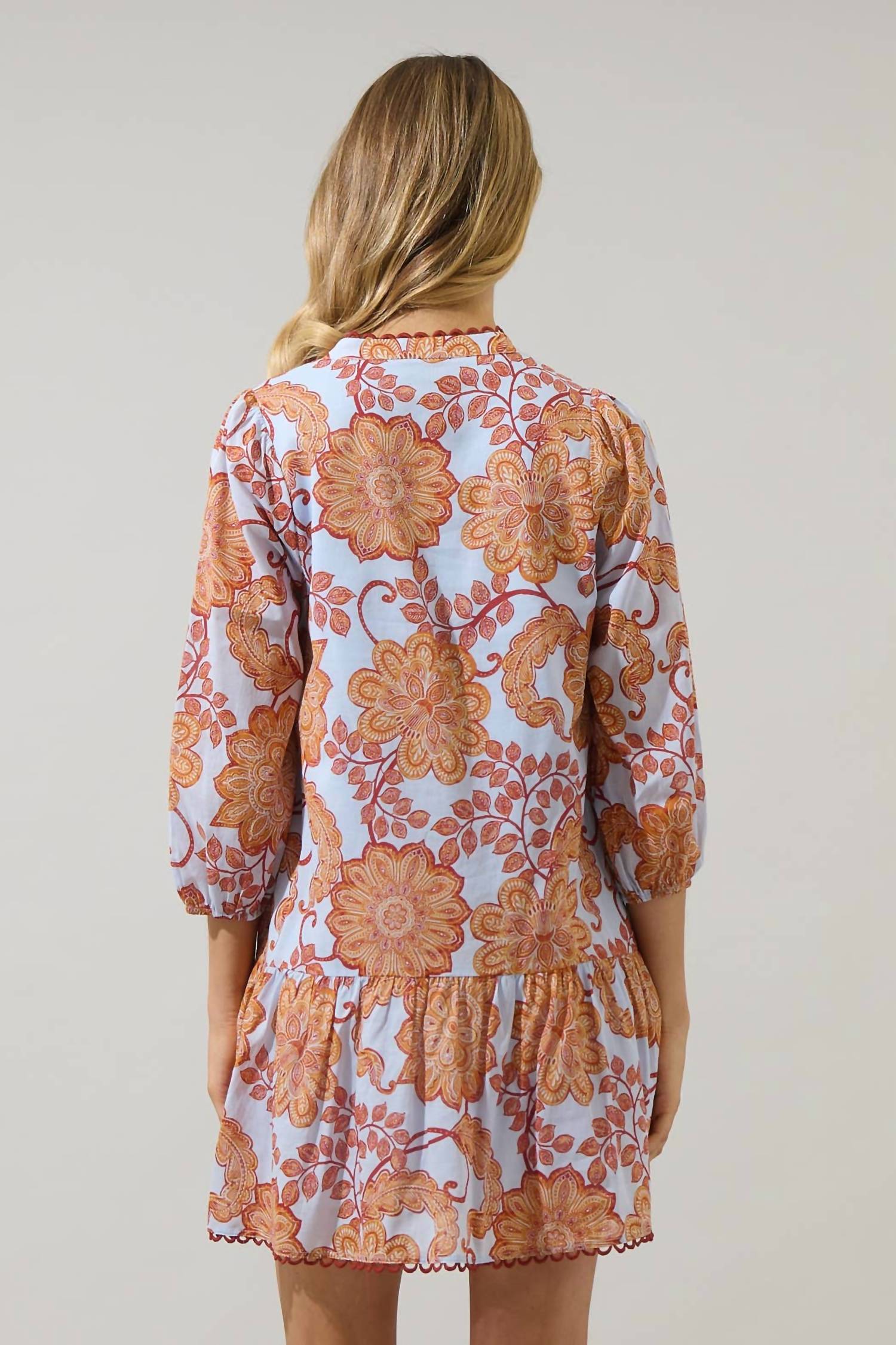 Sugarlips - Yamila Floral Ruffle Mini Dress