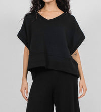 Corinne Collection Pico Vest in black - women's jacket