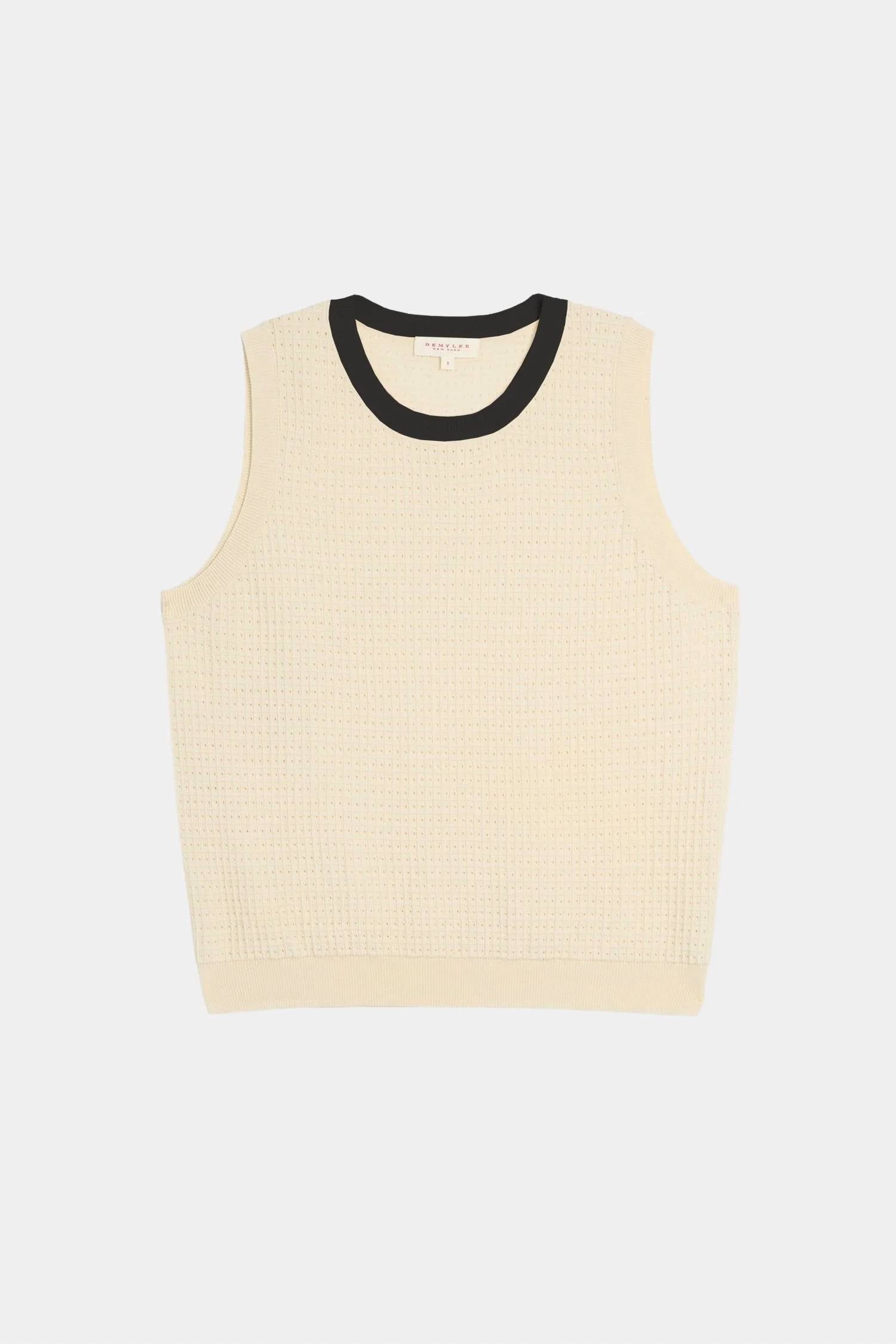Demylee New York - Women's Issa Waffle Pointelle Cotton Top