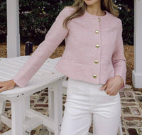 Sail To Sable - Tweed Button Front Jacket