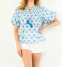 Thml - Puff Sleeve Flower Print Top
