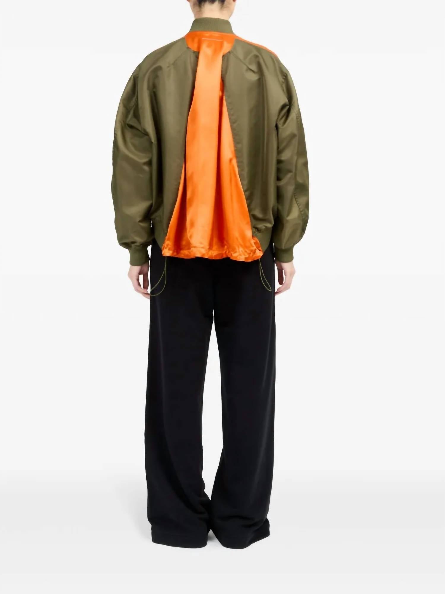 Maison Margiela - Paneled Zip Up Bomber Jacket