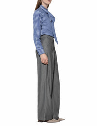 Luisa Cerano - Herringbone Wide-leg Pants