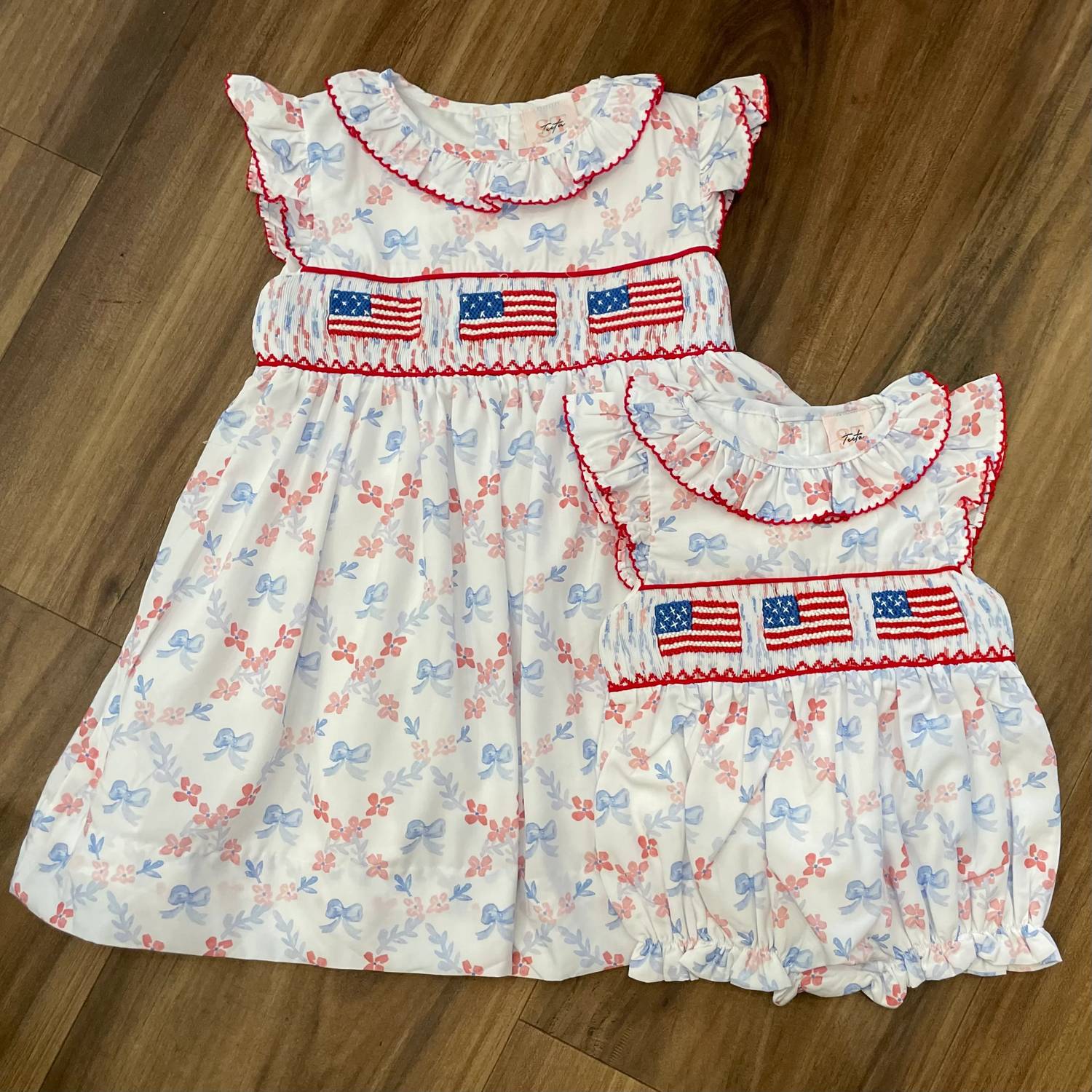 Teeta - Girl's America Smocked Ally Dress