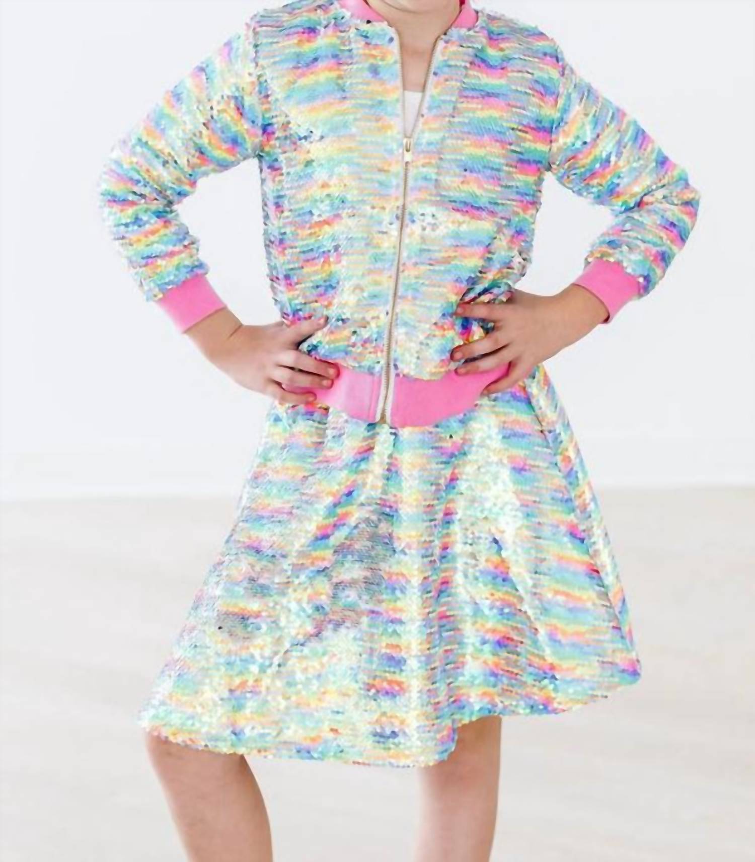 Mila & Rose - Girl's Long Sleeve Sequin Jacket