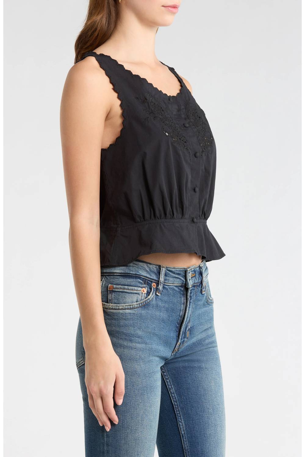 Re/Done - Jerry Eyelet Tank Top