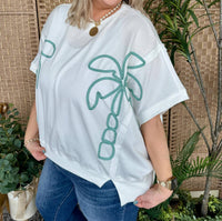 Peach Love - Kokomo Palm Tree Terry Top