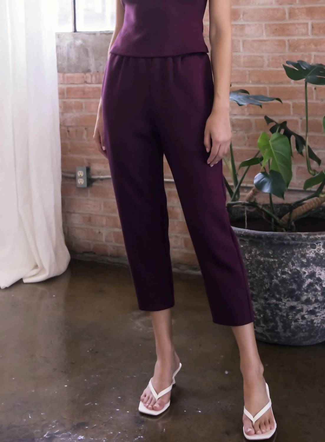 P.Cill - Butter Modal Waist Band Ankle Pants