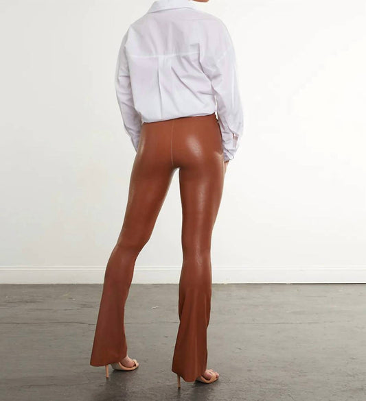 Commando - Faux Leather Flared Legging