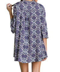 Umgee - Quatrefoil Keyhole Dress