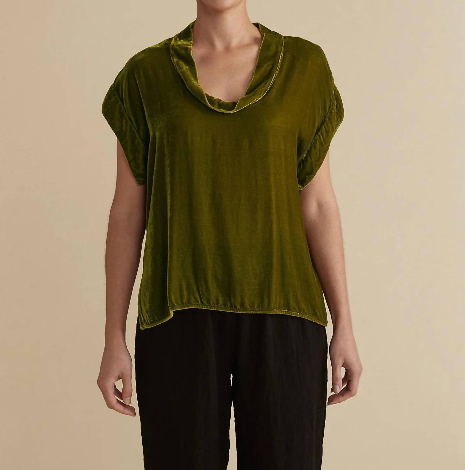Cut Loose - Velvet Cowl Top