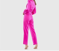 Mac Duggal - Fronttwist Puff Sleeve Deep V Jumpsuit