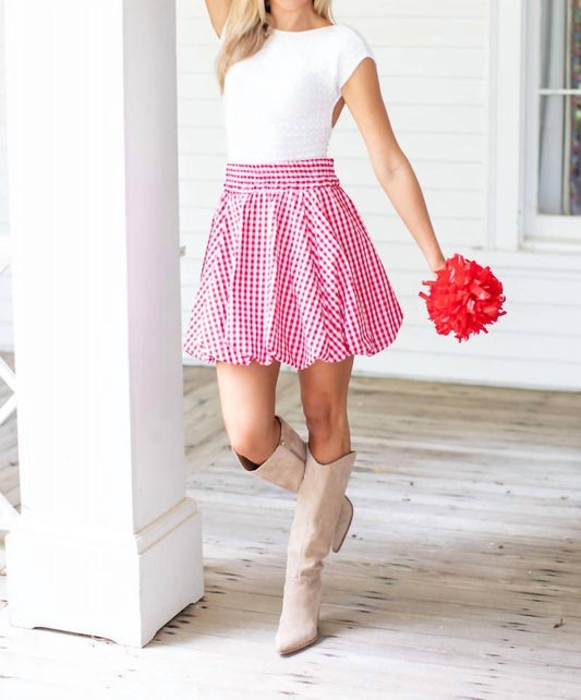 House Of Mbr - Gingham Bubble Skirt