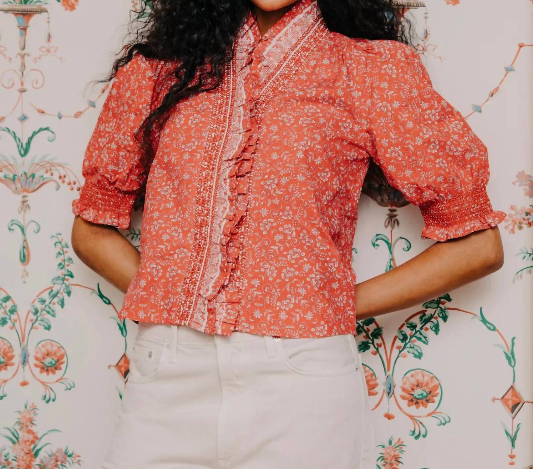 Love The Label - Zuri Short Puff Sleeve Tops