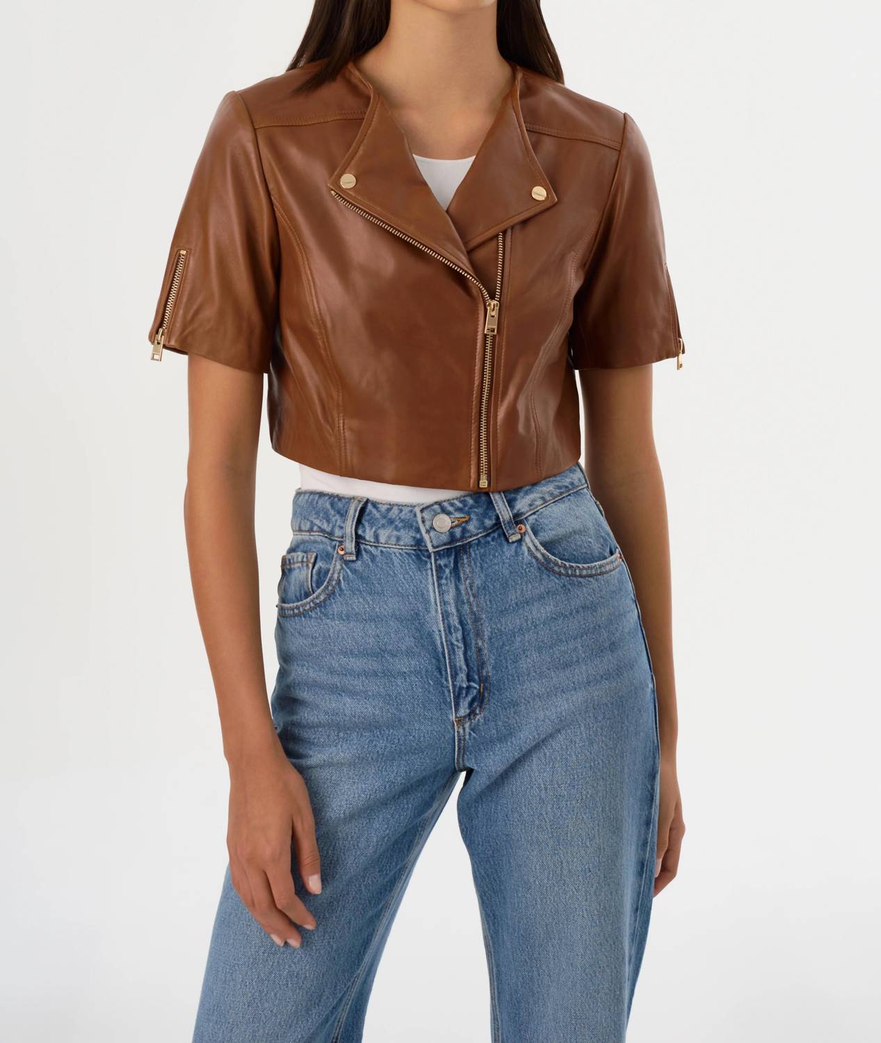 Lamarque - Kirsi Cropped Biker Jacket