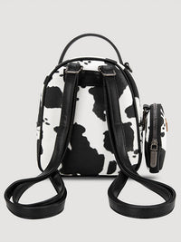 Wrangler - Mini cow print backpack