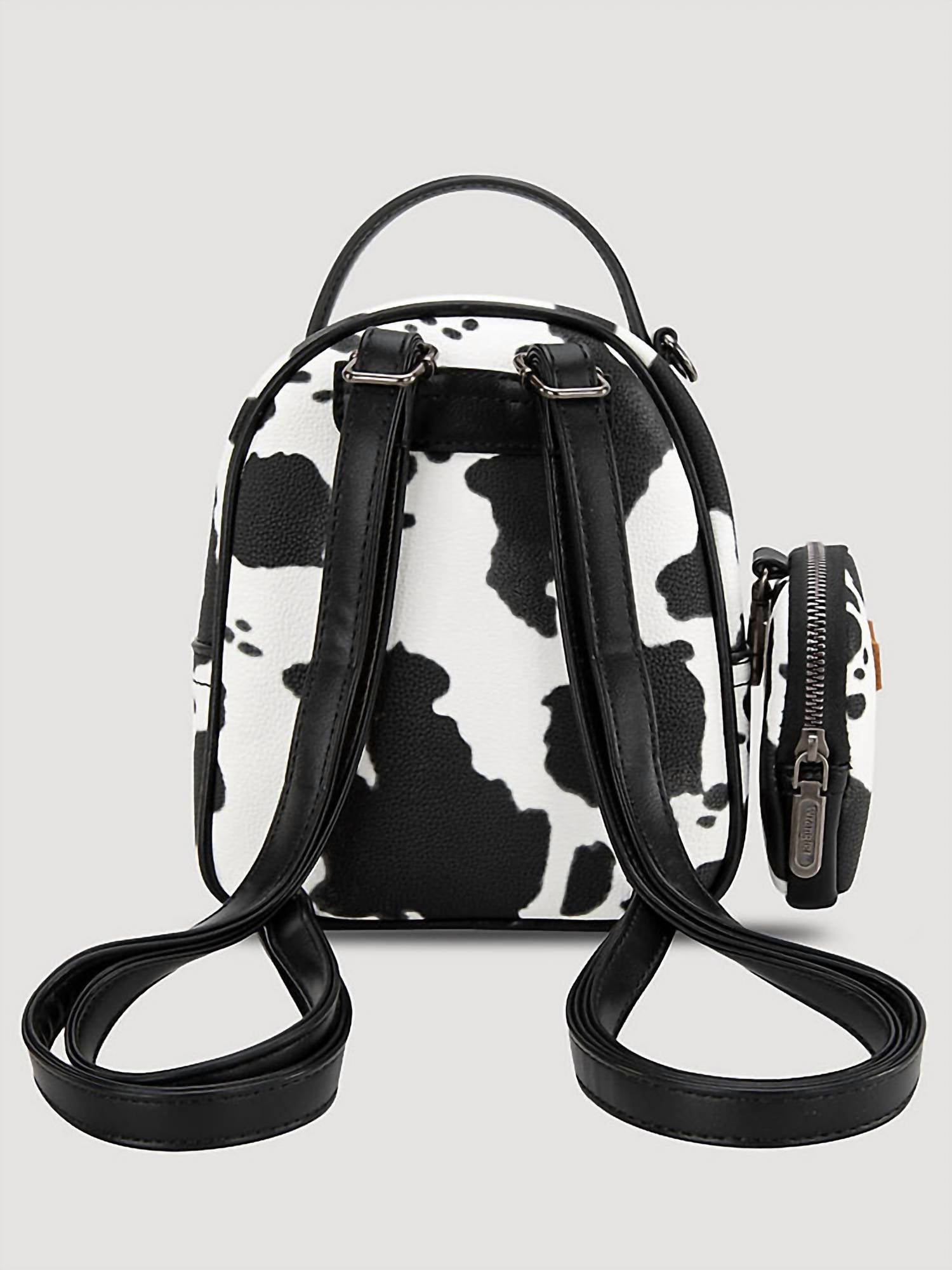 Wrangler - Mini cow print backpack