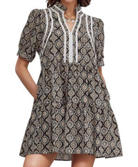 Entro - Katrina High Neck Babydoll Dress