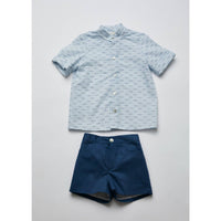Pi And Pa - Boy's Peces Shirt Set