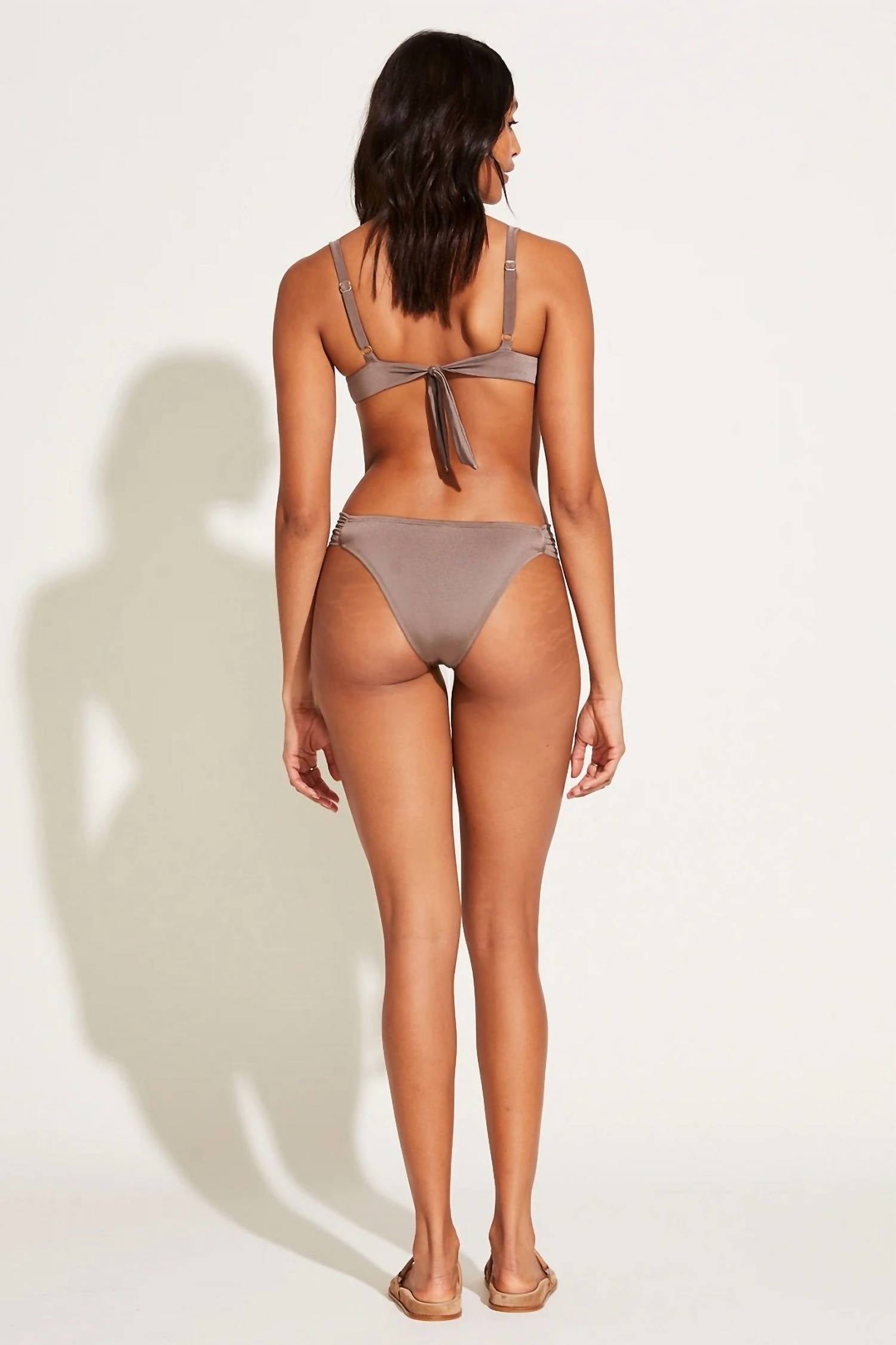 Vitamin A - Gemma Ruched Bikini Bottom