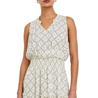 Rails Women's Loulou Dress in ivory zanzibar - women's dress - alternate view