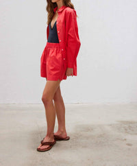 Lmnd - Chiara Striped Cotton Shorts