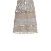 Roberto Cavalli - Embellished Metallic Knit Dress