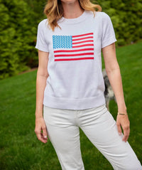 Sail To Sable - Short Sleeve Flag Sweater