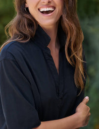 Frank & Eileen - Mini Emma Popover Henley Dress