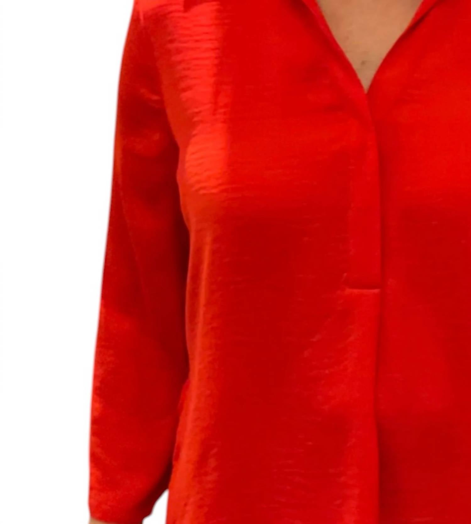 Renuar - Airflow Crossover Layered Blouse