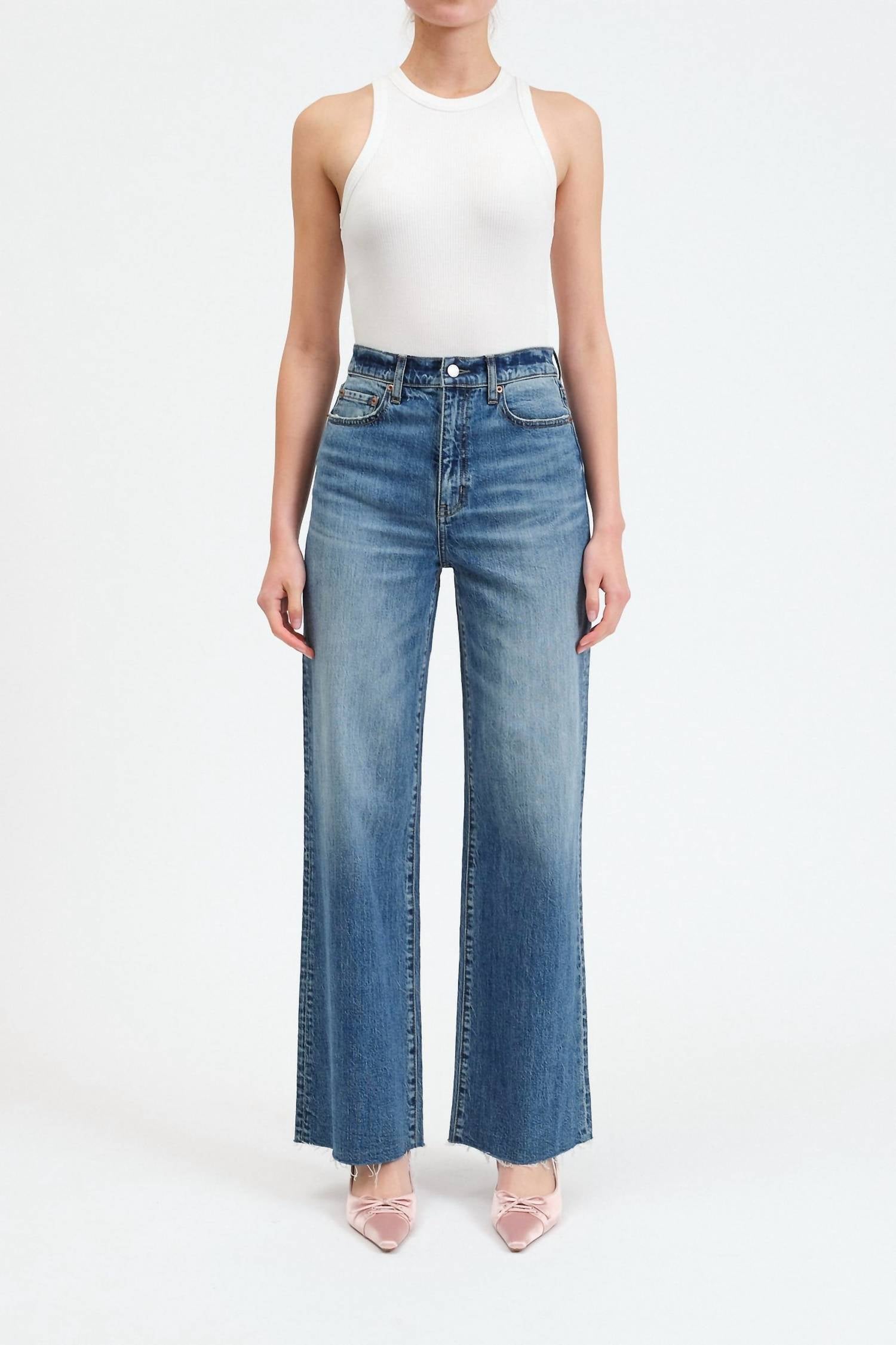 Daze - Far Out High Rise Wide Leg Jeans