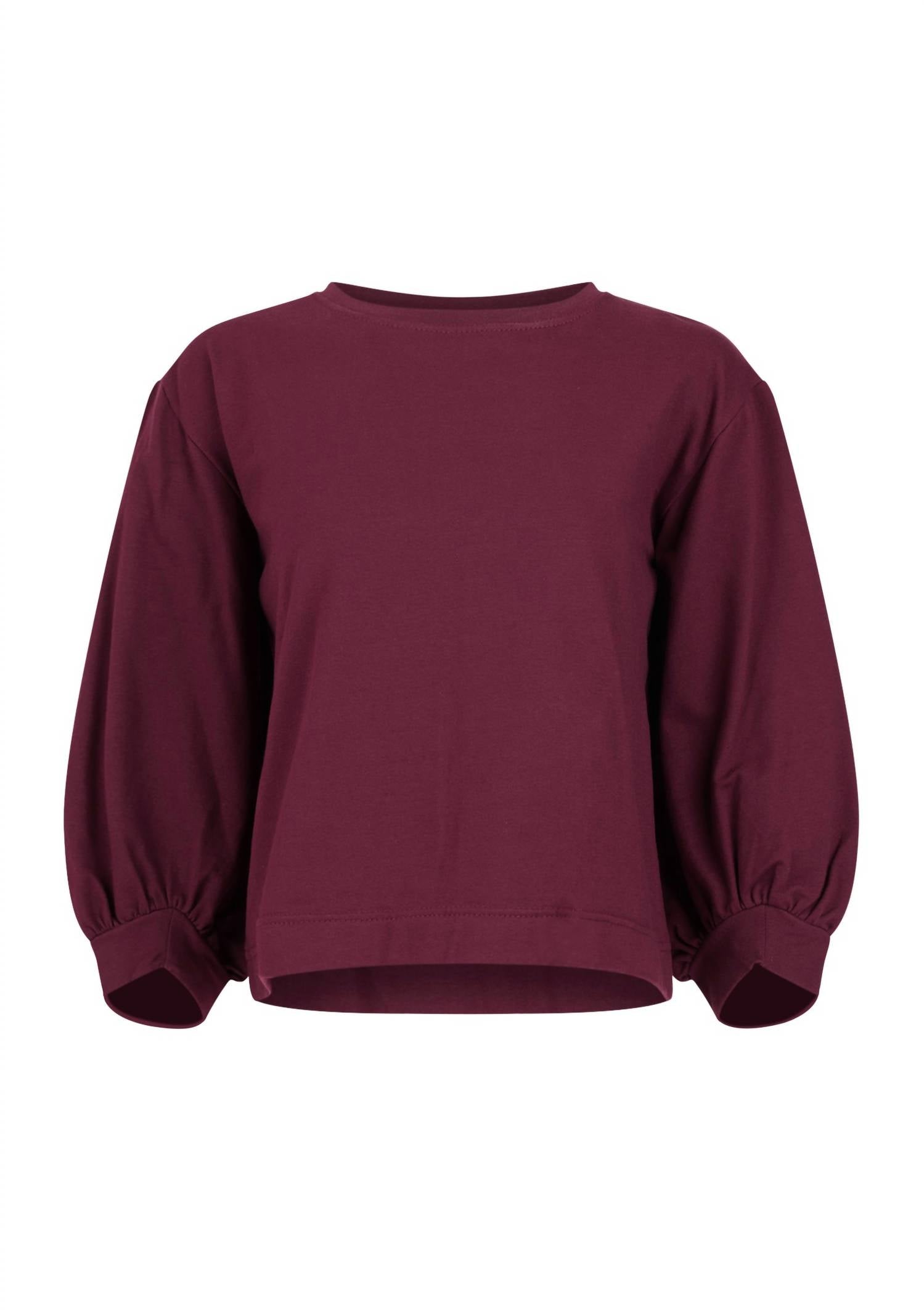 Bel Kazan Lyra Top in oxblood - women's shirt - view 6