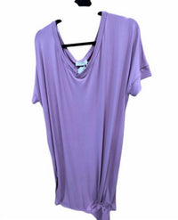 Zenana - Women's Long Tee Dress With Side Slits