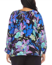 Karen Kane - Leesa Long Sleeve Peasant Top
